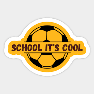 School it's cool Sticker